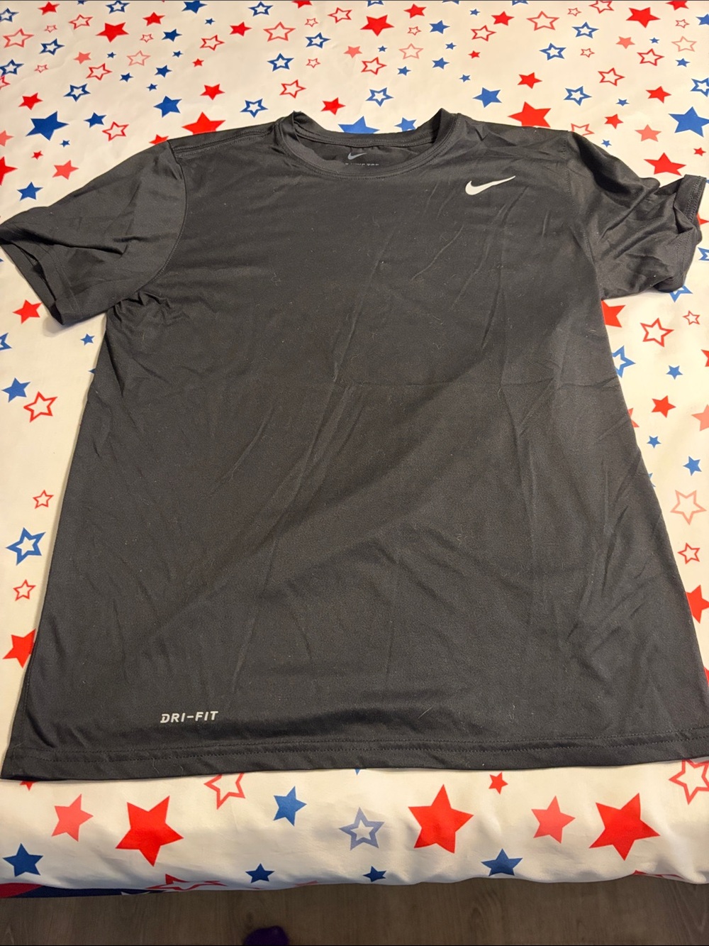 Nike Men's Black Dri-FIT Crew Neck Athletic Shirt
